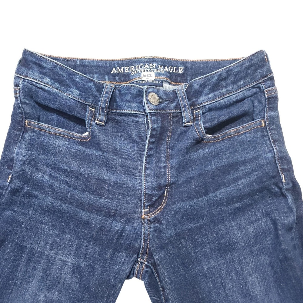 American Eagle Hi-Rise Jegging Jeans‎ Womens 6 Dark Wash Stretch Denim 29x28